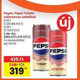 Interspar Pepsi, Pepsi Treats szénsavas üdítőital ajánlat