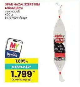Interspar SPAR HAZAI.SZERETEM téliszalámi ajánlat