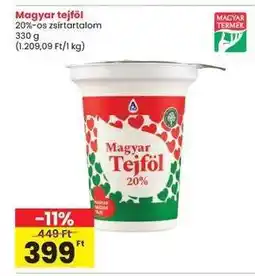 Interspar Magyar tejföl ajánlat