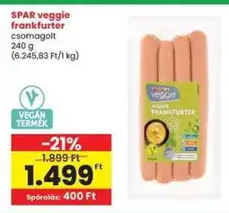 Interspar SPAR veggie frankfurter ajánlat