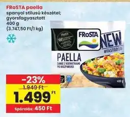 Interspar FRoSTA paella ajánlat