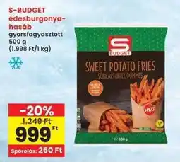 Interspar S-BUDGET édesburgonya-hasáb ajánlat