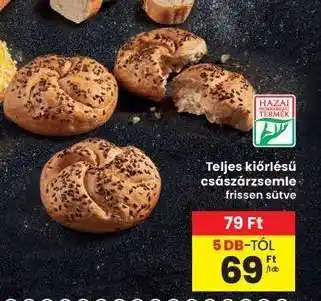 Interspar Teljes kiőrlésű császárzsemle ajánlat