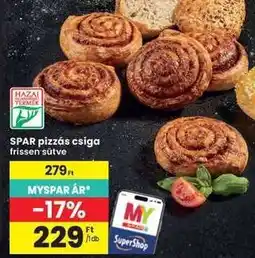 Interspar SPAR pizzás csiga ajánlat