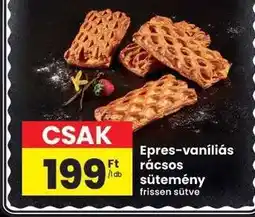 Interspar Epres-vaníliás rácsos sütemény ajánlat