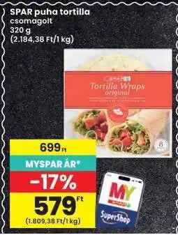 Interspar SPAR puha tortilla csomagolt ajánlat