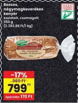 Interspar Rozsos négy-magkeverékes kenyér ajánlat
