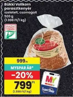 Interspar Bükki Vollkorn parasztkenyér ajánlat