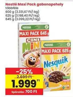 Interspar Nestlé Maxi Pack gabonapehely ajánlat