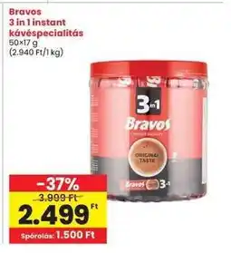 Interspar Bravos 3 in 1 instant kávéspecialitás ajánlat