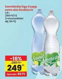 Interspar Szentkirályi Egy Csepp, extra dús ásványvíz ajánlat