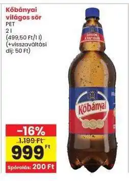 Interspar KŐBÁNYAI Világos sör ajánlat
