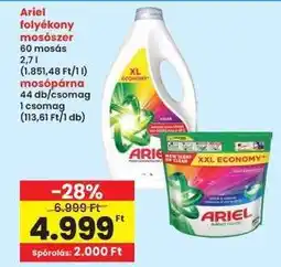 Interspar ARIEL Folyékony mosószer ajánlat