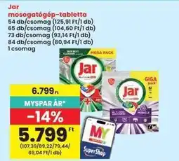 Interspar Jar Mosogatógép-tabletta ajánlat