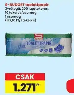 Interspar S-BUDGET toalettpapír ajánlat