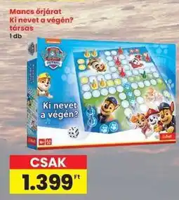 Interspar Mancs őrjárat Ki nevet a végén? társas ajánlat