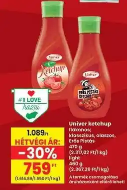 Interspar UNIVER Ketchup ajánlat