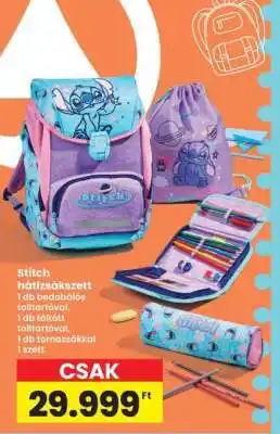 Stitch hátizsákszett