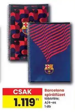 Interspar Barcelona spirálfüzet ajánlat