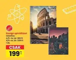 Interspar Design spirálfüzet ajánlat