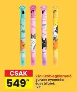 Interspar 2 in 1 szövegkiemelő ajánlat