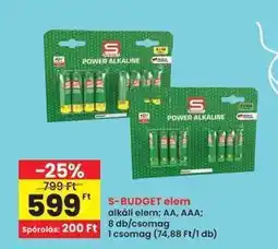 Interspar S-BUDGET elem ajánlat