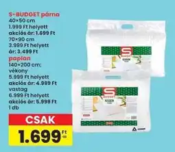 Interspar S-BUDGET párna ajánlat