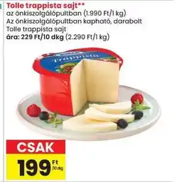 Spar Tolle Trappista Sajt ajánlat