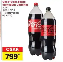 Spar Coca-Cola, Fanta szénsavas üdítőital ajánlat