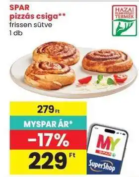 Spar SPAR pizzás csiga ajánlat
