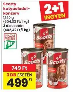 Spar Scotty kutyaeledel konzerv ajánlat