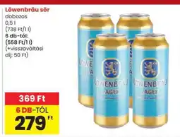 Spar Löwenbräu sör ajánlat