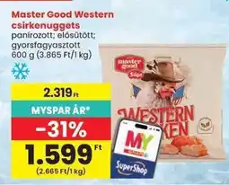 Spar Master Good Western csirkenuggets ajánlat