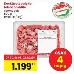 Spar Kockázott pulyka felsőcombfilé ajánlat