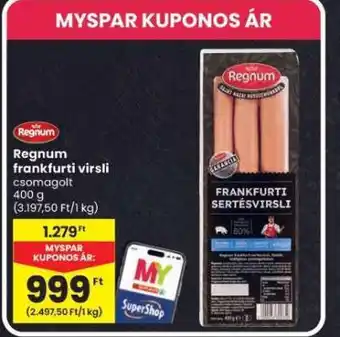 Spar Regnum Frankfurti virsli ajánlat