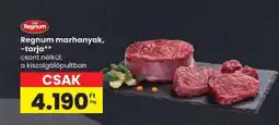 Spar Regnum marhanyak, tarja ajánlat