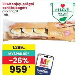 Spar SPAR enjoy. prágai sonkás bagett ajánlat