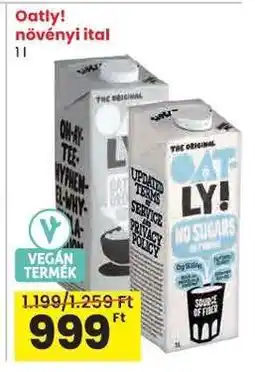 Spar Oatly! növényi ital ajánlat