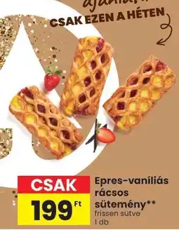 Spar Epres-vaníliás rácsos sütemény ajánlat