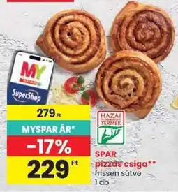 Spar SPAR pizzás csiga ajánlat