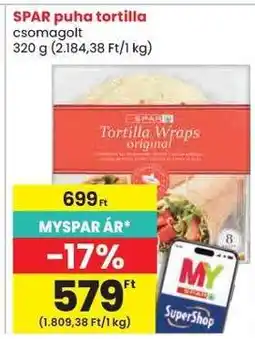 Spar SPAR puha tortilla ajánlat