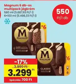 Spar Magnum 6 db-os multipack jégkrém ajánlat