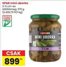 Spar SPAR mini uborka ajánlat