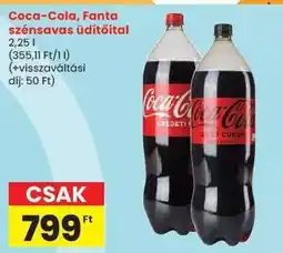 Spar Coca-Cola, Fanta szénsavas üdítőital ajánlat