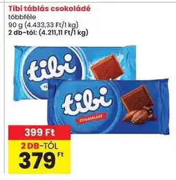 Spar TIBI Táblás csokoládé ajánlat