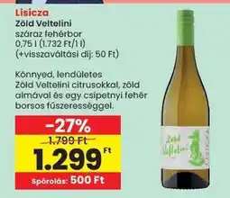 Spar LISICZA Zöld Veltelini ajánlat