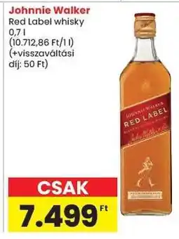 Spar JOHNNIE WALKER Red Label Whisky ajánlat