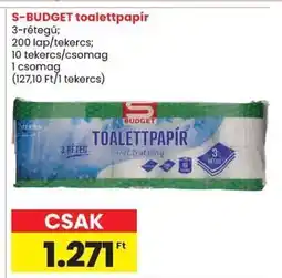 Spar S-BUDGET toalettpapír ajánlat