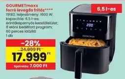 Spar GOURMETmaxx forró levegős fritőz ajánlat