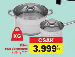 Spar Kilós rozsdamentes edény ajánlat